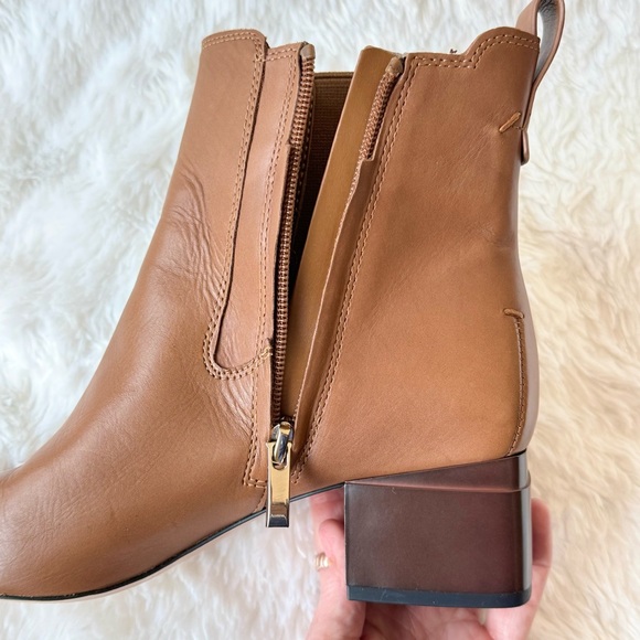 Franco Sarto Waxton Ankle Bootie Hazelnut Leather 7M - Picture 11 of 15